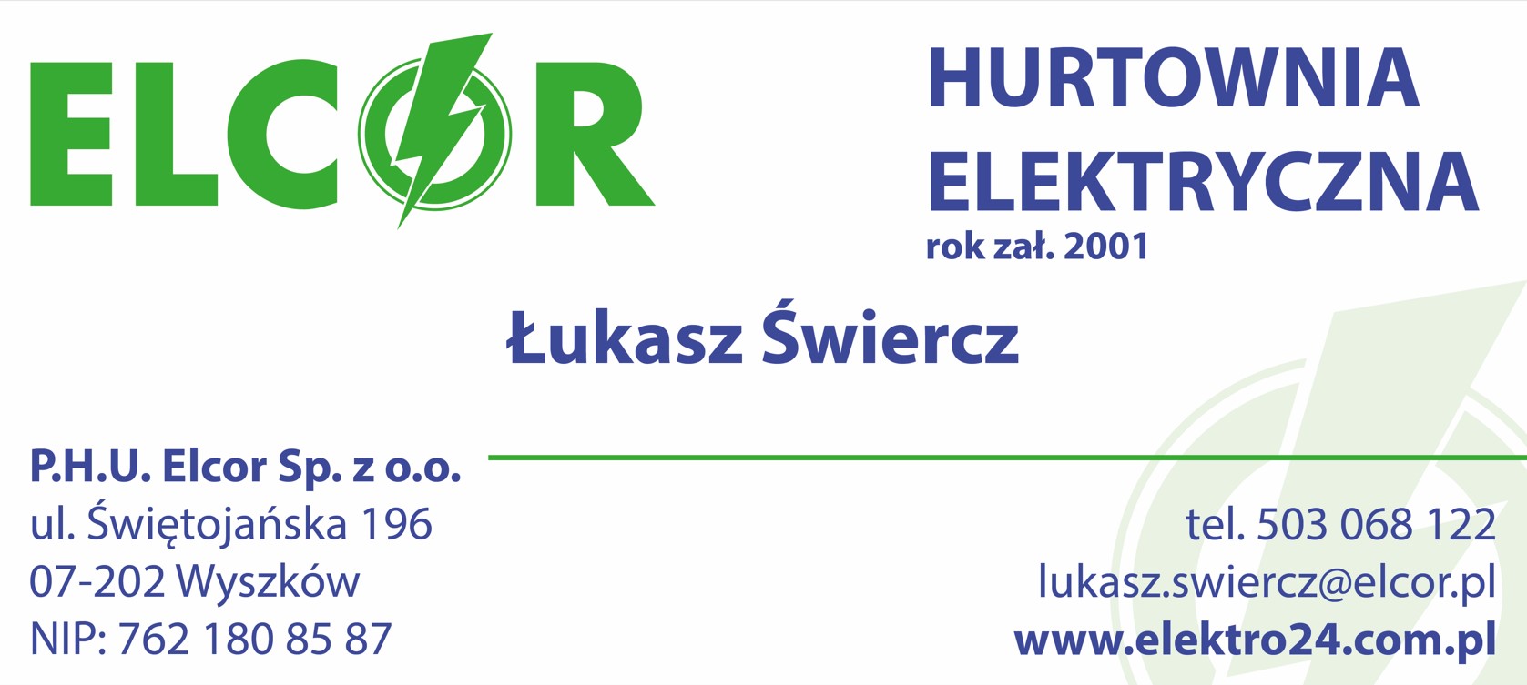 artykuły elektrotechniczne WYSZKÓW